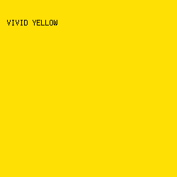 ffe004 - Vivid Yellow color image preview