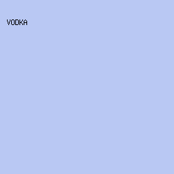 B9C8F3 - Vodka color image preview
