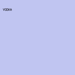C0C5F1 - Vodka color image preview