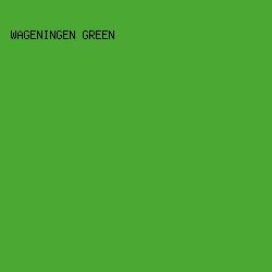 4ba833 - Wageningen Green color image preview