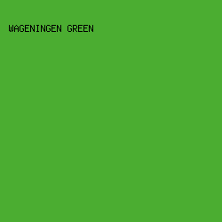 4bad31 - Wageningen Green color image preview