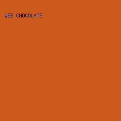 cc5a1c - Web Chocolate color image preview