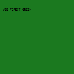 1B791F - Web Forest Green color image preview