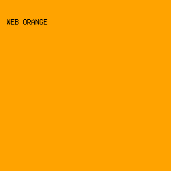FFA300 - Web Orange color image preview