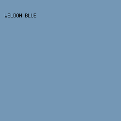 7497B5 - Weldon Blue color image preview