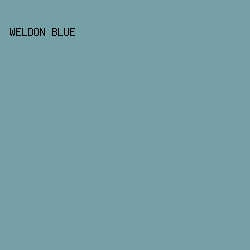 75A1A6 - Weldon Blue color image preview