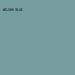 779E9E - Weldon Blue color image preview