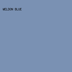 7A91B3 - Weldon Blue color image preview