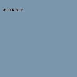 7B97AB - Weldon Blue color image preview