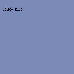 7C8AB7 - Weldon Blue color image preview