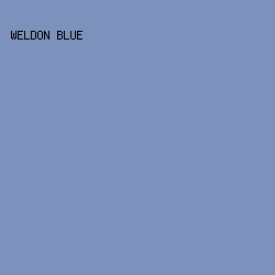 7C91BC - Weldon Blue color image preview