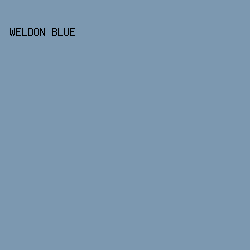7C98B0 - Weldon Blue color image preview