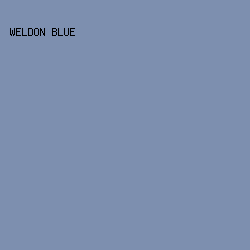 7D8FAF - Weldon Blue color image preview