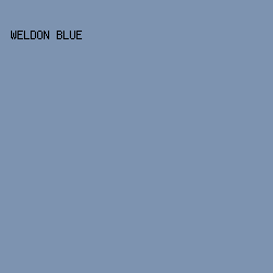 7D93B0 - Weldon Blue color image preview