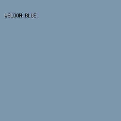 7e95ae - Weldon Blue color image preview