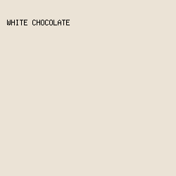 EBE3D6 - White Chocolate color image preview