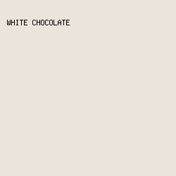 EBE4DB - White Chocolate color image preview