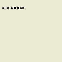 EBE8D3 - White Chocolate color image preview