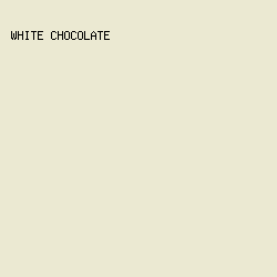 EBE9D2 - White Chocolate color image preview