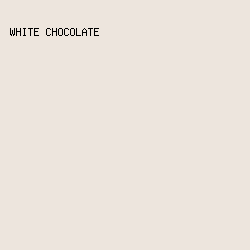 EDE5DD - White Chocolate color image preview