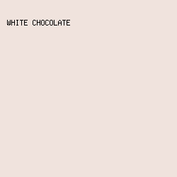F0E3DD - White Chocolate color image preview