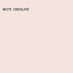F3E4E0 - White Chocolate color image preview