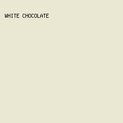 eae7d2 - White Chocolate color image preview