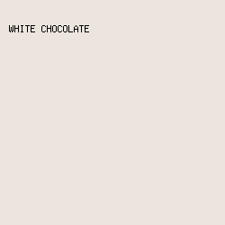 ece5dd - White Chocolate color image preview