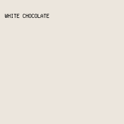 ece6dd - White Chocolate color image preview