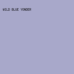 A8A8CA - Wild Blue Yonder color image preview