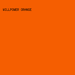 F55E01 - Willpower Orange color image preview