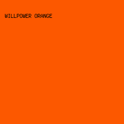 fc5800 - Willpower Orange color image preview