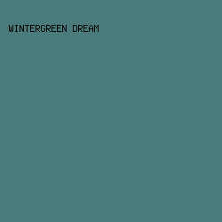 4A7C7E - Wintergreen Dream color image preview