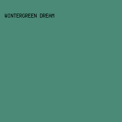 4A8A76 - Wintergreen Dream color image preview