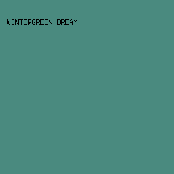 4A8A7F - Wintergreen Dream color image preview