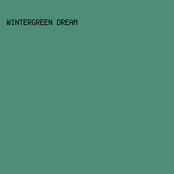 4D8D7A - Wintergreen Dream color image preview