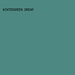 4e8882 - Wintergreen Dream color image preview