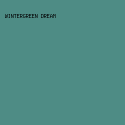 4e8c85 - Wintergreen Dream color image preview