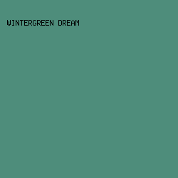4e8d7b - Wintergreen Dream color image preview