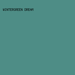4e8d86 - Wintergreen Dream color image preview