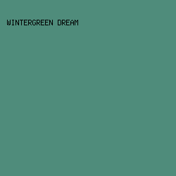 4f8c7b - Wintergreen Dream color image preview
