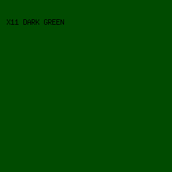 004b00 - X11 Dark Green color image preview
