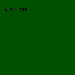 005000 - X11 Dark Green color image preview