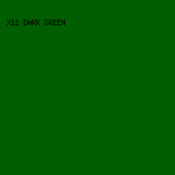 005D00 - X11 Dark Green color image preview