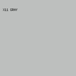 BDBEBE - X11 Gray color image preview