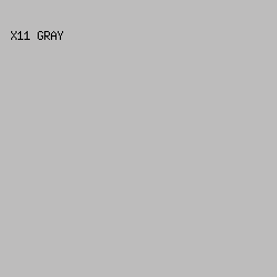 bdbcbc - X11 Gray color image preview