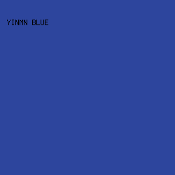 2D459D - YInMn Blue color image preview