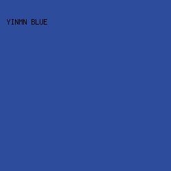2D4C9C - YInMn Blue color image preview