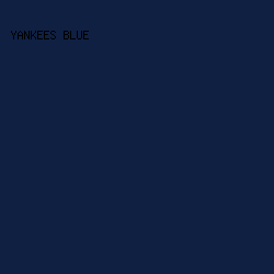 0f2043 - Yankees Blue color image preview