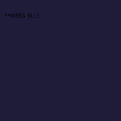 1E1C38 - Yankees Blue color image preview